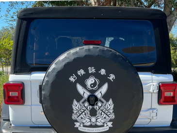 Louis Oscar Wing Chun Family Emblem - Back of Jeep