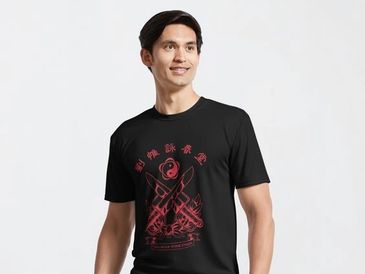 Student wearing Louis Oscar Wing Chun T-shirt. (Sash not shown)