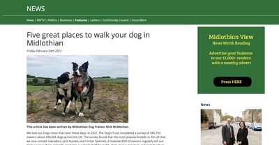 Dog Trainer in The Midlothian View