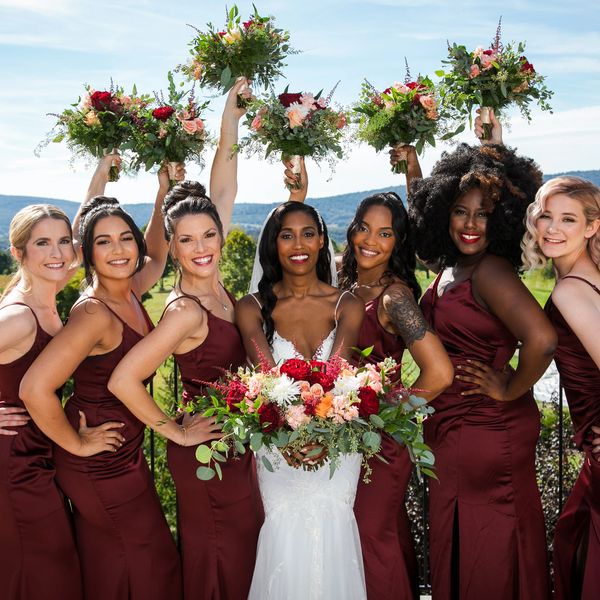 Bridal makeup. Bridal party makeup