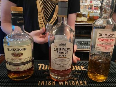 Three great whiskies enjoyed at The Pot Still