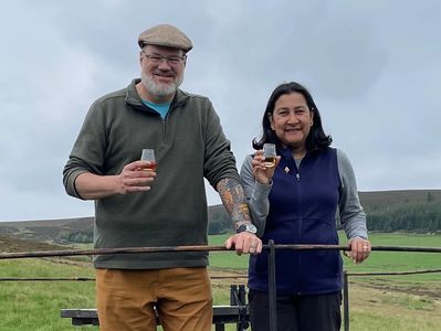 Love-A-Dram Founders enjoying a dram of Glenlivet at The Glenlivet