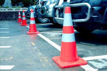 parking lot traffic cones