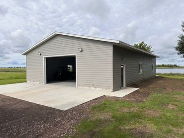 Large garage wired up