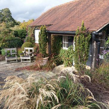 Patio with seating beautiful design