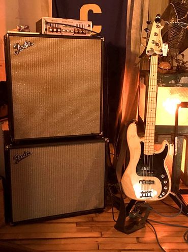 Barry Guy Preston Musician Fender guitar and Fender amps