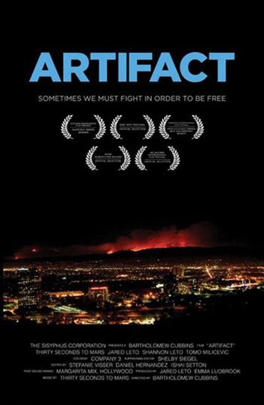 movie poster for thirty seconds to mars documentary "artifact" (2012)