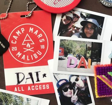 event credentials + signage for thirty seconds to mars' "camp mars malibu" (2017-2018)
