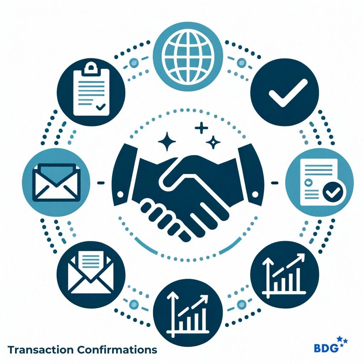 The picture illustrate an article presenting the transactions confirmations in OTC derivatives