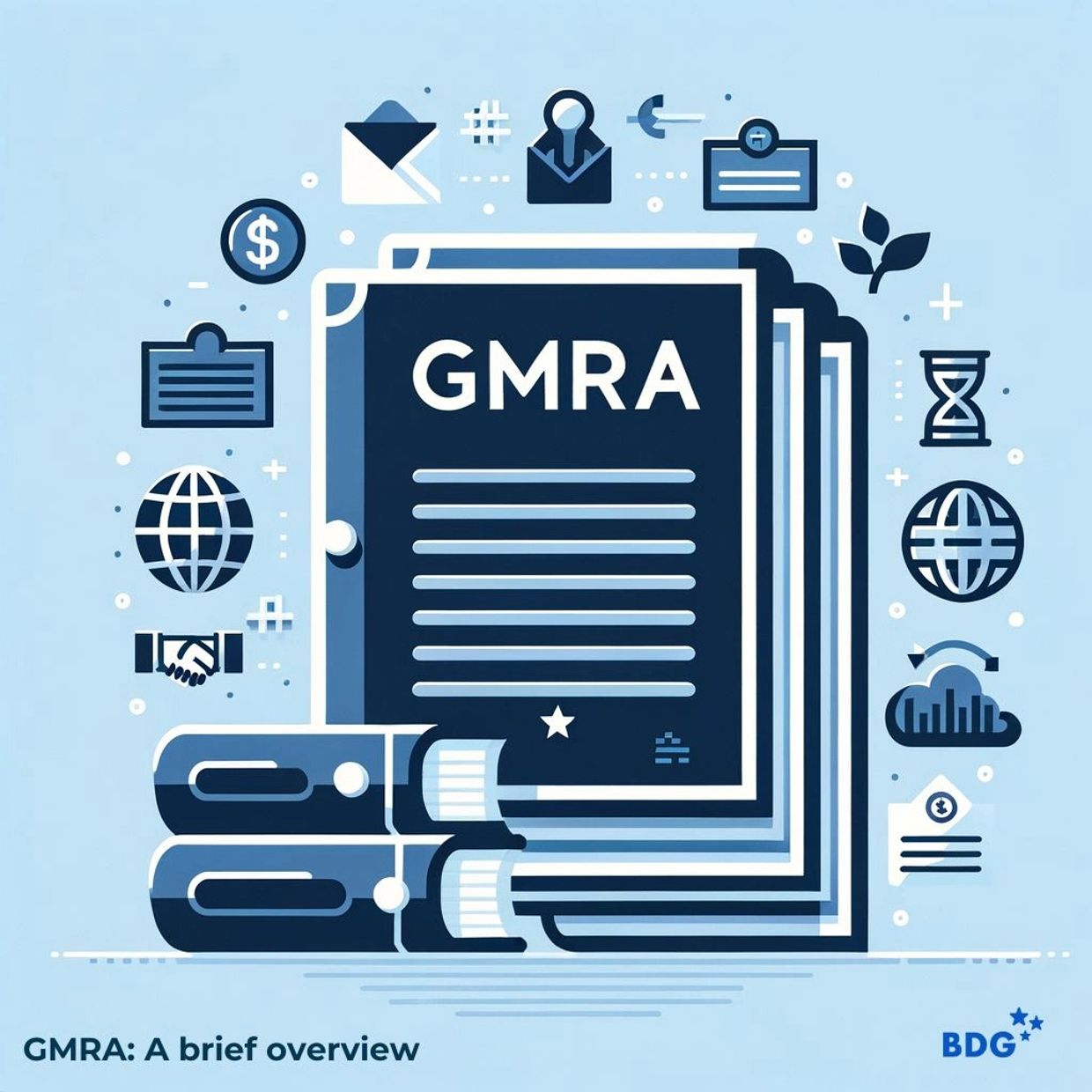 Documents picture around the concept of Global Master Repurchase Agreement (GMRA) trading agreement .