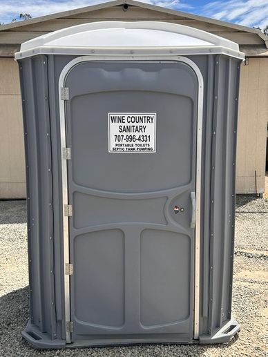 Portable restroom unit from Wine Country Sanitary.