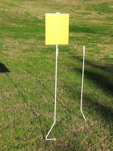 Portable Barrier Stakes Sign Holder
