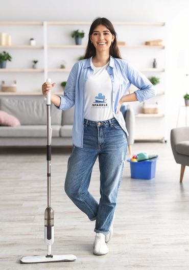 Sparkle Cleaning Squad crew busy in providing janitorial cleaning services