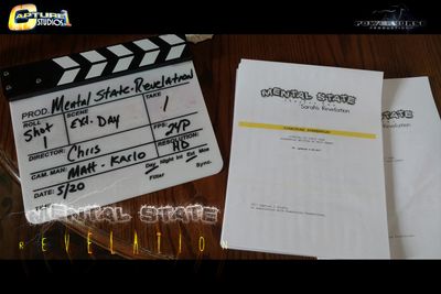screenplay and slate marker