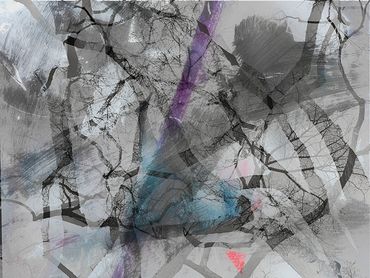 Winter tree studies with double exposure, added textures.