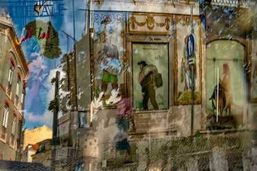 Impressions of Lisbon using slow shutter, and double exposure with intentional camera movement.