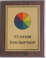 Wood Finish Plaque with Gold Color sublimation plate