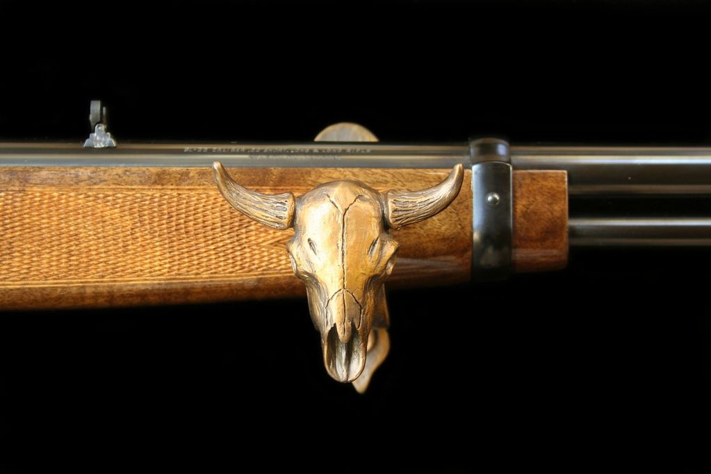 Bison bronze, bison gun hook, bison rifle wall hooks