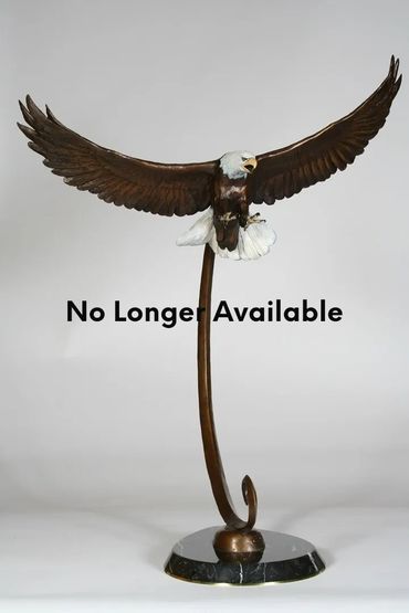 eagle bronze, eagle sculpture, bronze eagle sculpture