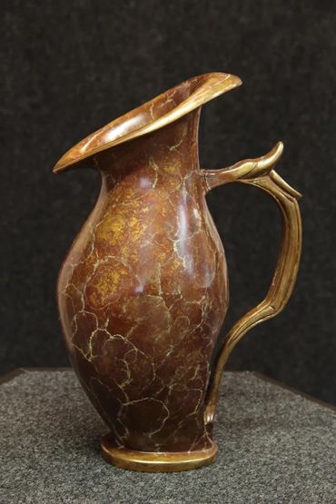 bronze vase, vase sculpture