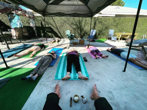 In person backyard breathwork session