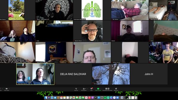Online group breathwork via Zoom