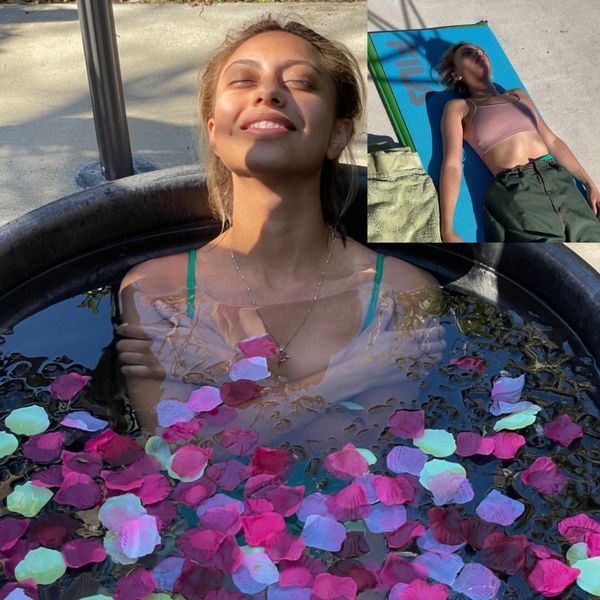 Ice bath and breathwork