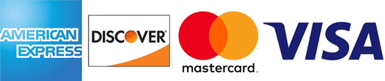We accept all major credit cards