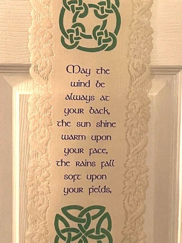 Irish Blessing Scroll