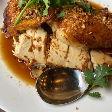 Garlic Chicken from Nyonya in Chinatown, New York