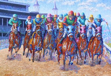 Impressionist Piece - Horse Race
46" x 63"
Sold