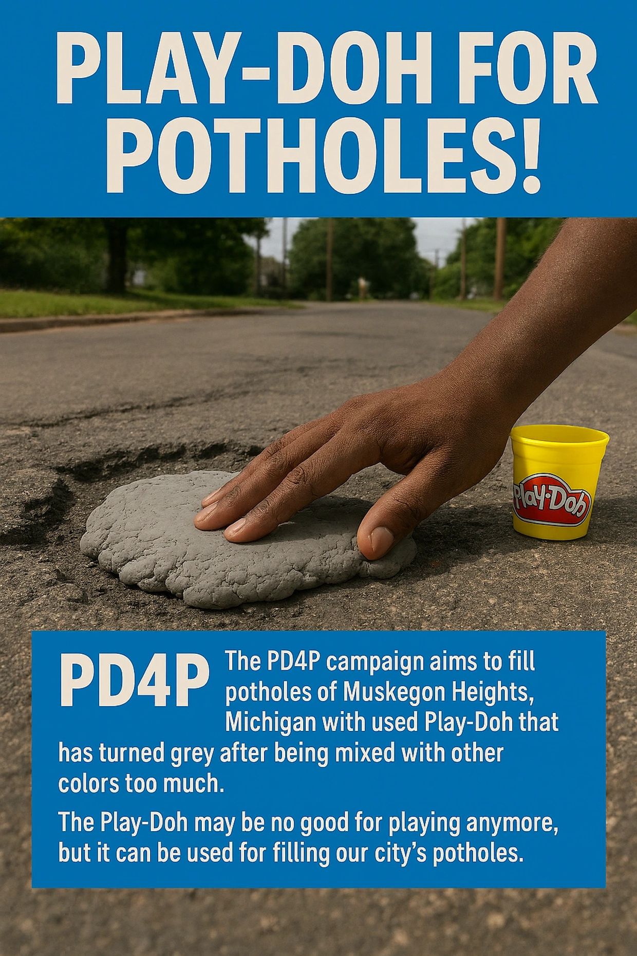 Play‑Doh for Potholes’ Mission: