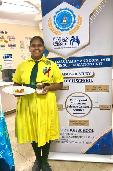 New Providence District Junior 1st Place Winner - Harshini Jagroo, D.W Davis Jr High School, Bahamas