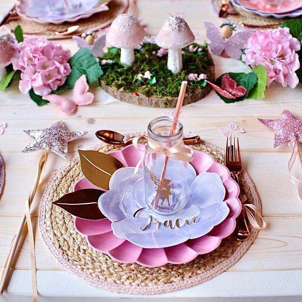Fairy styled luxe picnic setup for a girls birthday party in Nottingham.