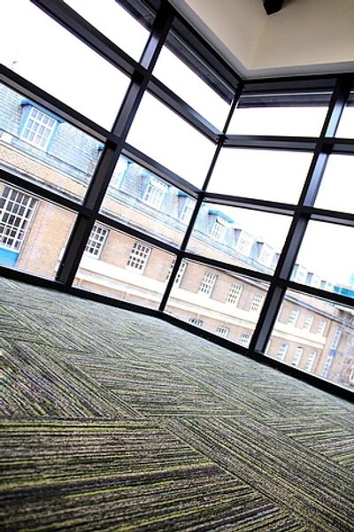Carpet Tile installation.