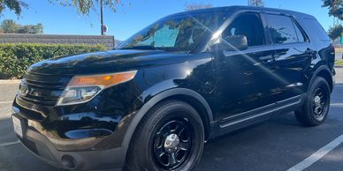 2016 Ford Police Interceptor Utility #fpiu Explorer Police Car available for rent for filming in LA.