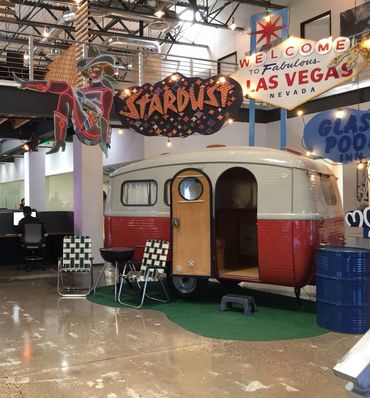 David Saxe Productions Neon Trailer Lounge