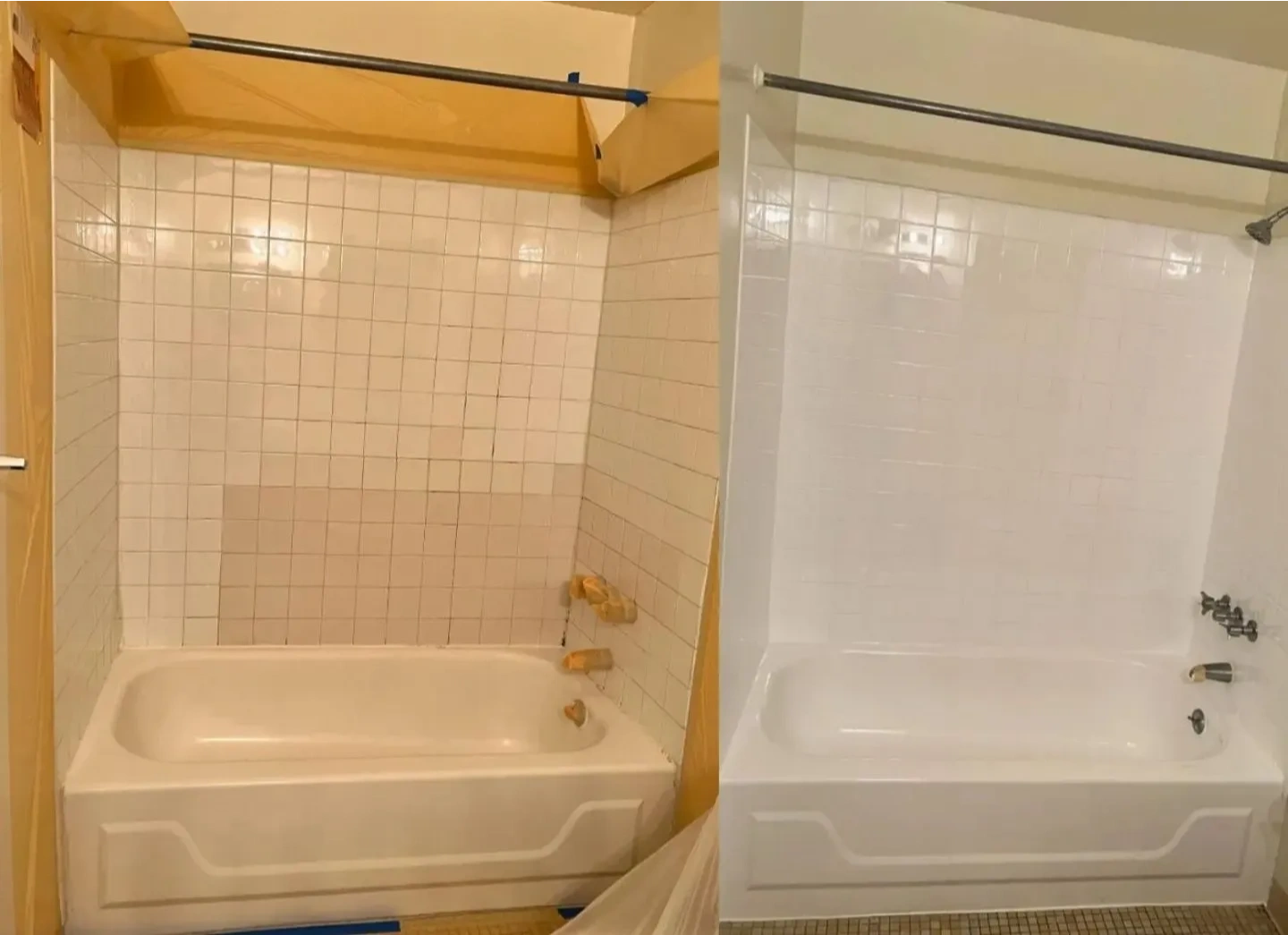 Affordable bathtub and surround walls reglazed 