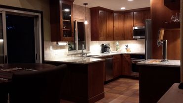 Probuild Creations Kitchen Remodel Brookhaven GA picture of completed galley kitchen.