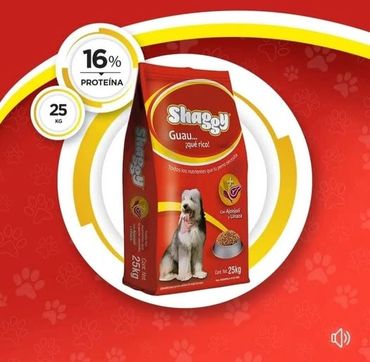 SHAGGY adulto 25 kg
16% proteina