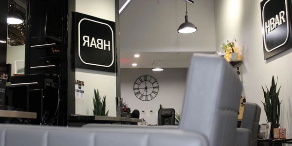 Chair in a clean organized salon