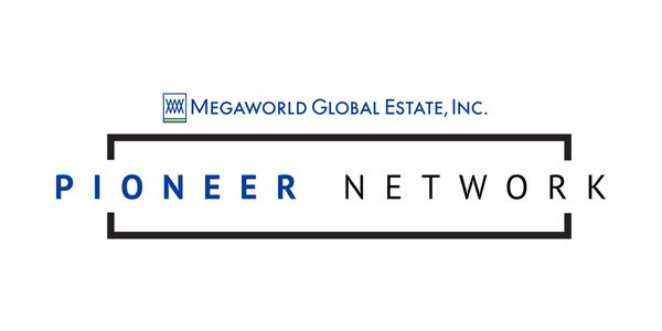 Logo of Megaworld Global Estate, Inc. Pioneer Network.