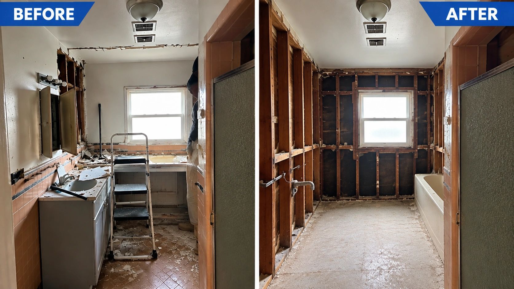 Light demolition and debris removal in Orange County by Perez Hauling