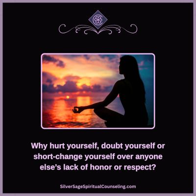 Honor and Respect - Sunset fire meditation silhouette
