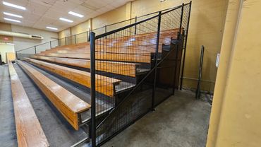 School Bleachers Custom Railings.