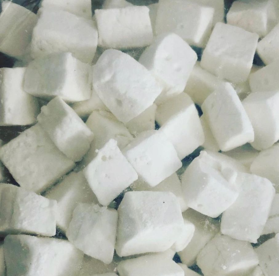 Soft, fluffy squares of “how the hell did she do that?” Marshmallow magic, from scratch with no pork