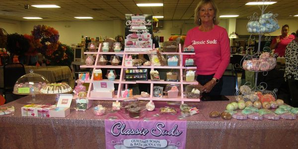 Dawn Gibbs, owner of Classic Suds at one of our local craft fairs