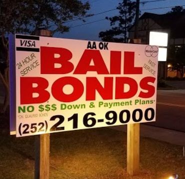 AA OK Bail Bonds OBX office in Manteo. This is the sign in front of our building.
821 US-64, Mante