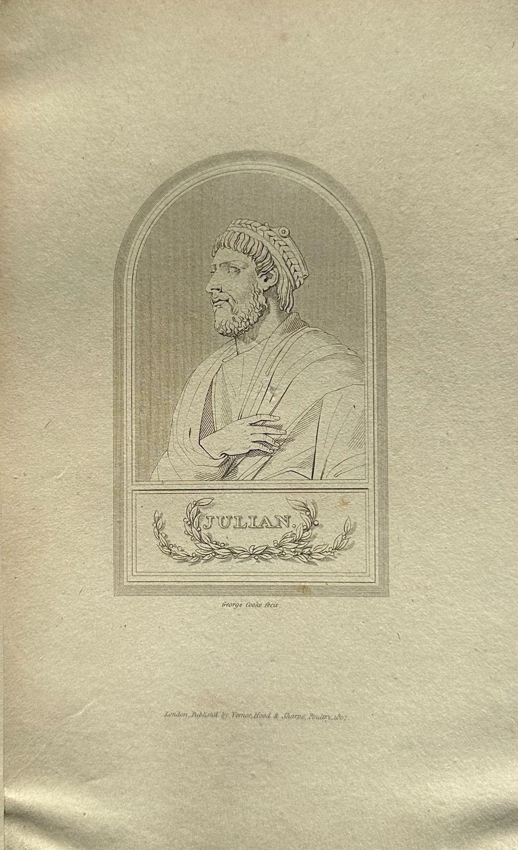 Julian the Apostate
London. Published by Hood & Sharpe, Poultry, 1807