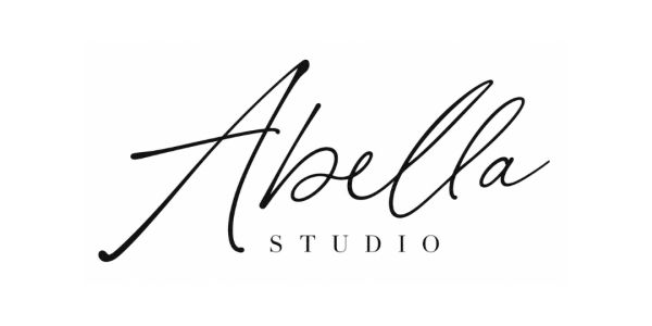 Elegant black text logo for Abella Studio.